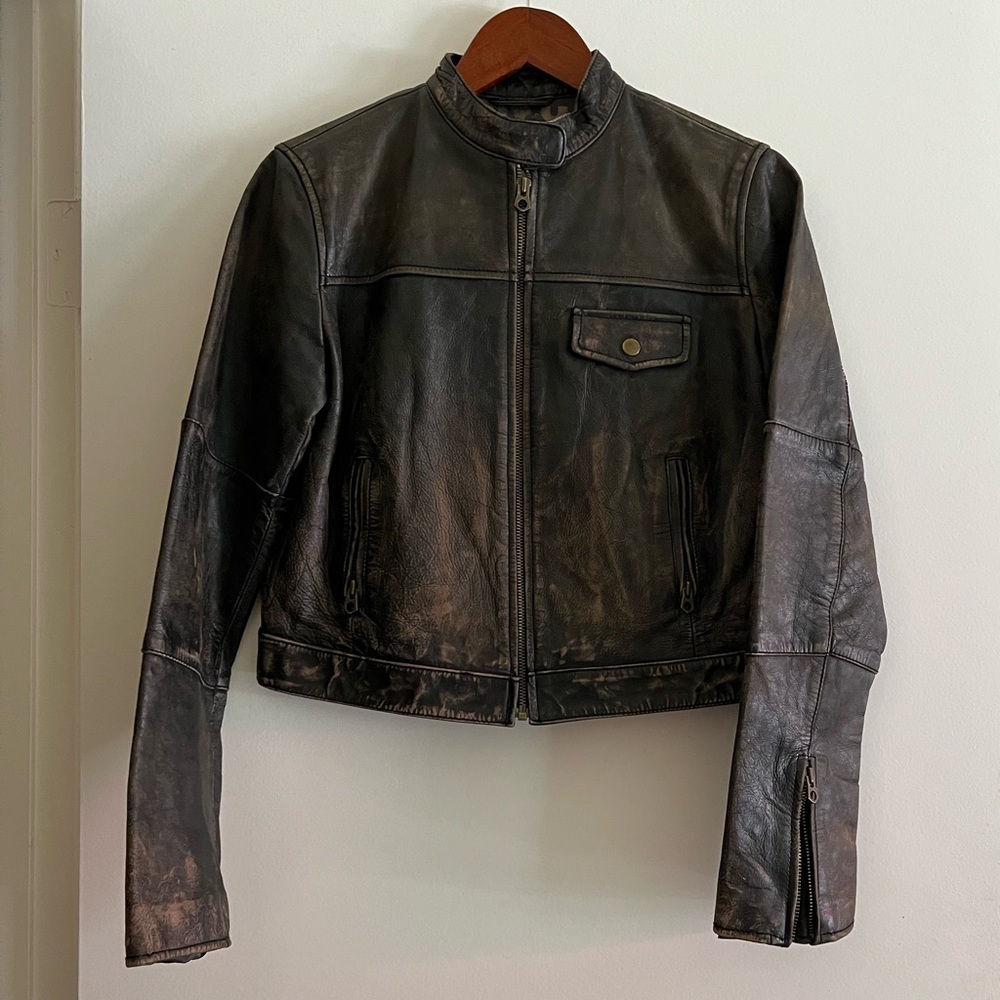 TRADE ONLY: Gap Leather Moto Jacket